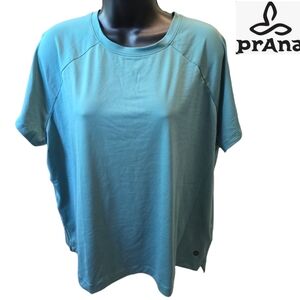 PrAna Alpenglow Athletic top/ Size 2X / Cove (Teal) / UPF 30+ wicking/ NWT